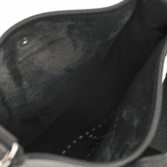 Hermes Evelyne TPM Noir Taurillon Clemence Leather Shoulder Bag - Picture 14 of 15